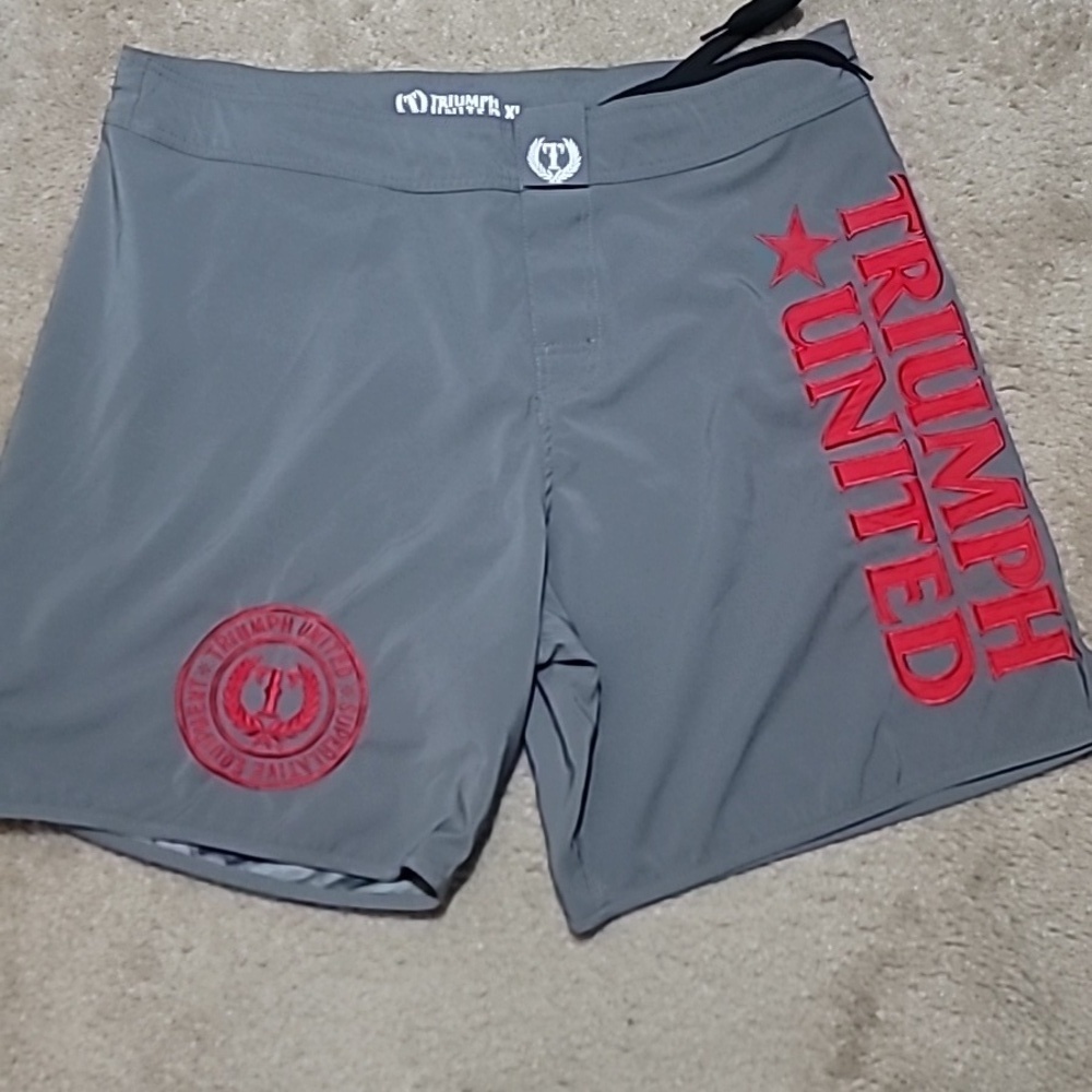 Triumph United Gray MMA Fighter Shorts
